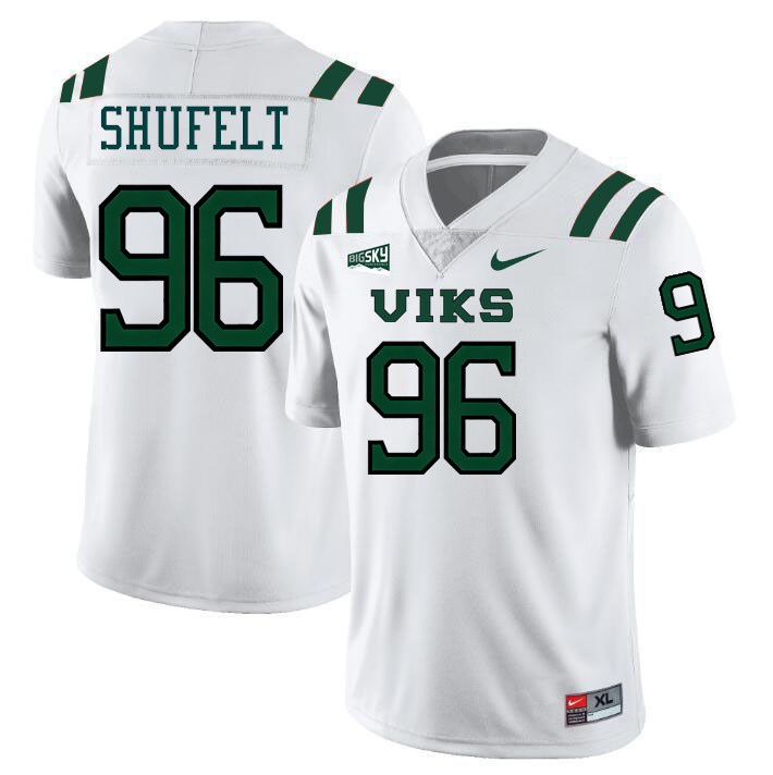 Portland State Vikings #96 Slade Shufelt College Footbaall Jerseys,Uniforms Stitched-White